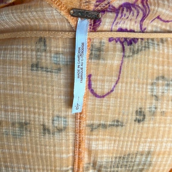 Free People One Dance Floral Print Blouse - Picture 9 of 12